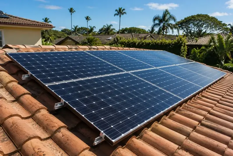 Installation de panneaux solaires à Rivolet